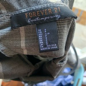 Forever 21 midi checkered spaghetti dress size S/P